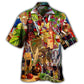 Wine Lover Patriotic Independence Day - Hawaiian Shirt