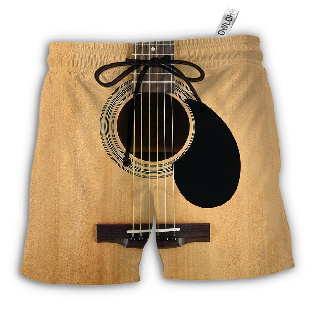 Beach Short / Adults / S Guitar I Pet Dog I Play Guitar I Know Things - Beach Short - Owls Matrix LTD