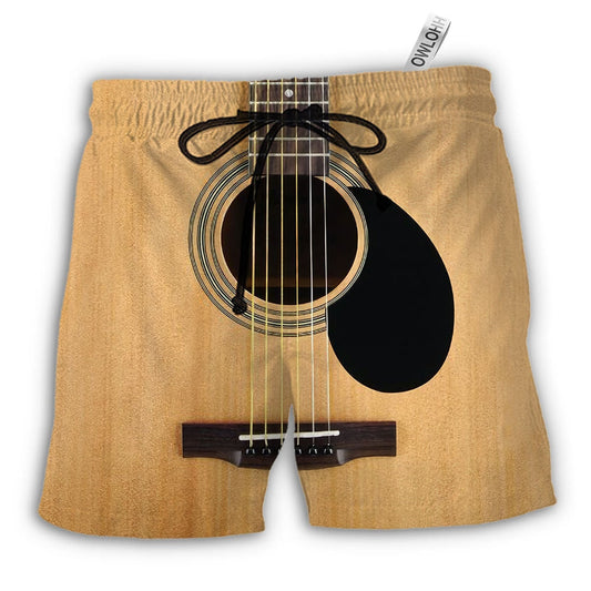 Beach Short / Adults / S Guitar I Pet Dog I Play Guitar I Know Things - Beach Short - Owls Matrix LTD