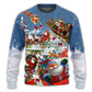 Christmas Say Hi From Santa Sleigh – Sweater - Ugly Christmas Sweater