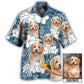Summer Aloha Dog Custom Photo - Hawaiian Shirt