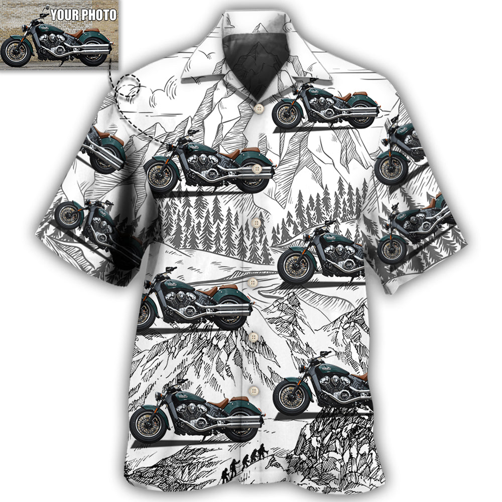 Motorcycle Lover Custom Photo - Hawaiian Shirt