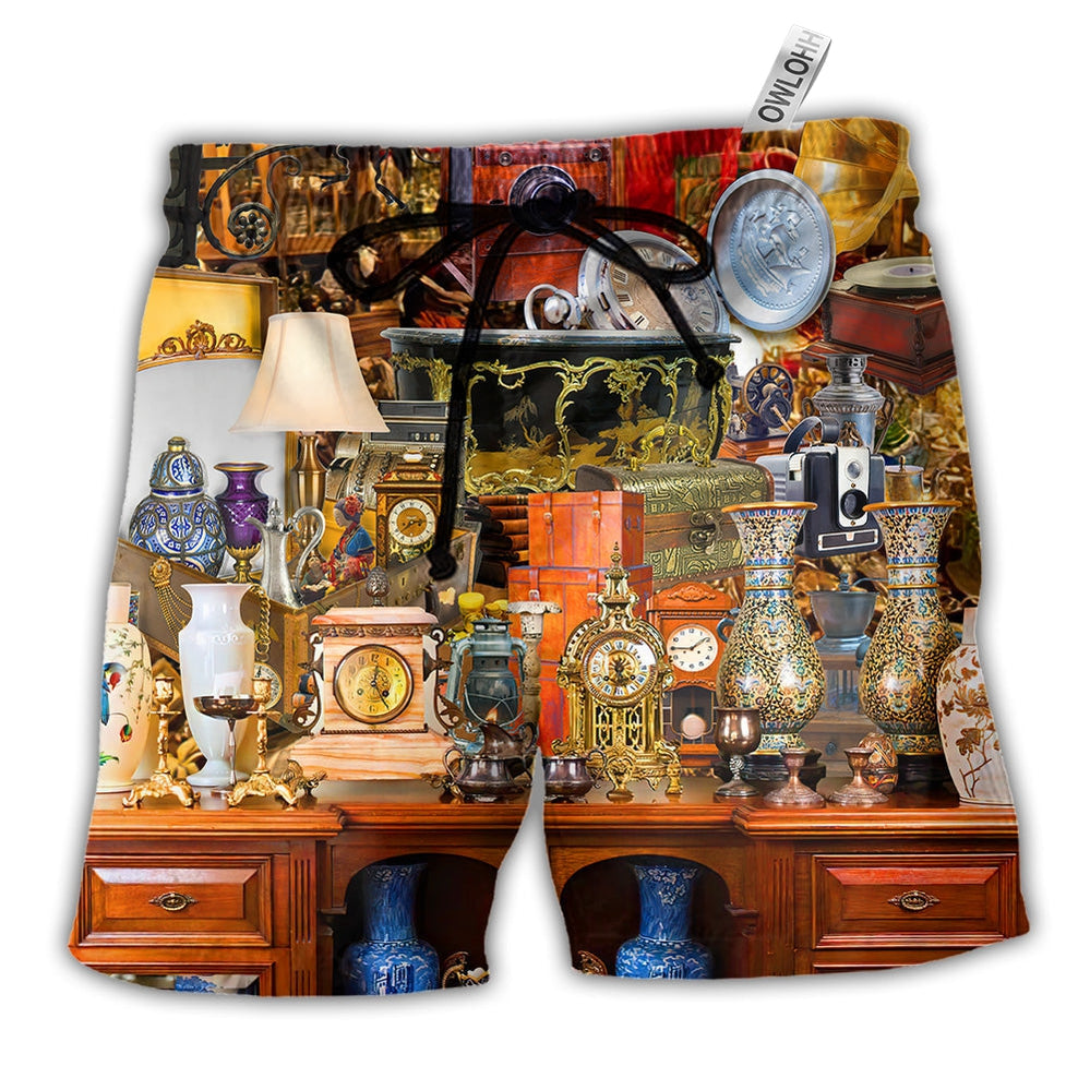 Beach Short / Adults / S Antique Beautiful The Overlooked Vintage Items You Should Always Buy - Beach Short - Owls Matrix LTD