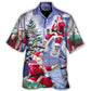 Christmas Santa Night Holiday Magic Art – Hawaiian Shirt