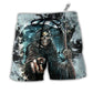 Beach Short / Adults / S Skull Dark Death Scythe - Beach Short - Owls Matrix LTD