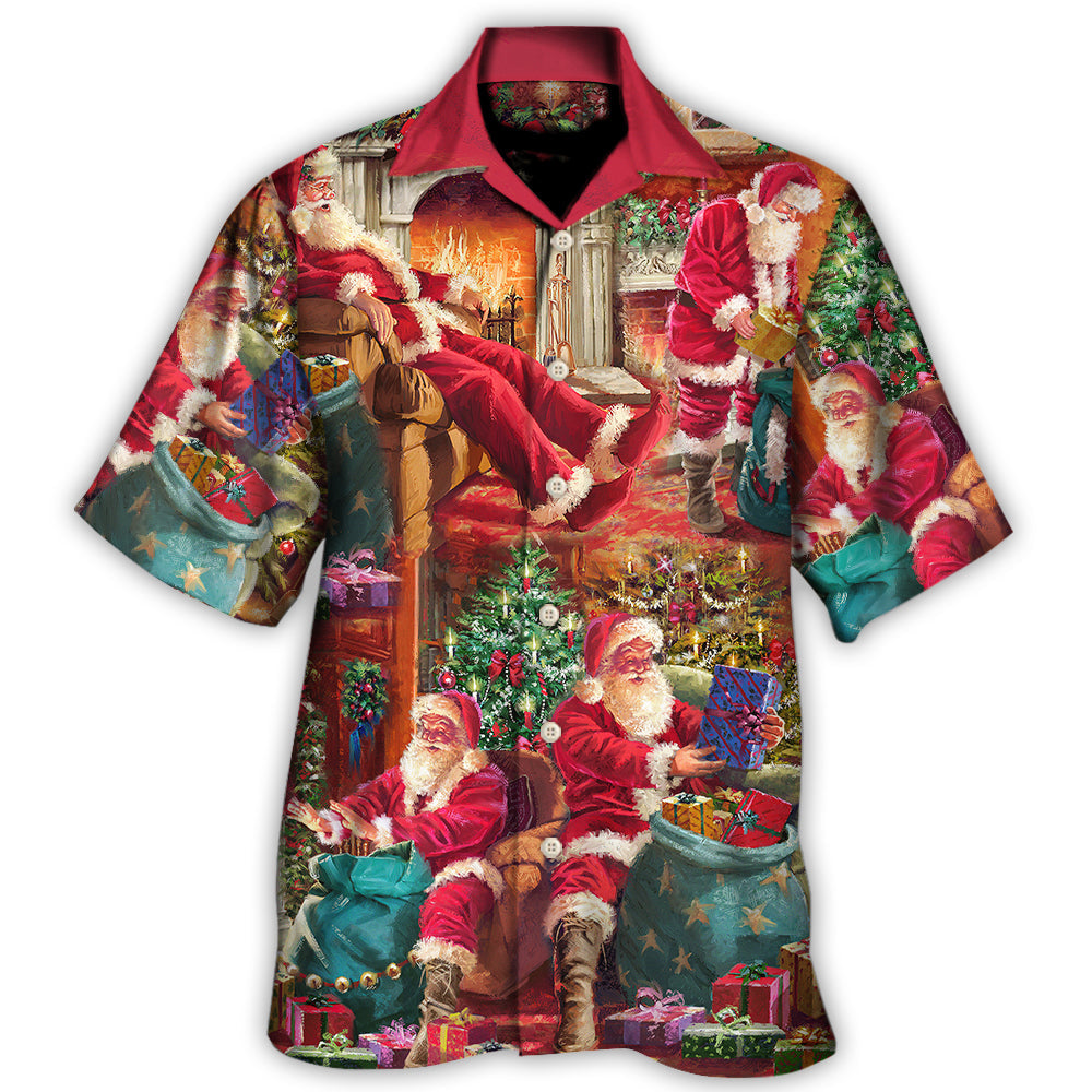 Christmas Santa Story Cozy Holiday Art – Hawaiian Shirt