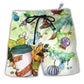 Beach Short / Adults / S Halloween This Witch Needs Coffee - Beach Short - Owls Matrix LTD