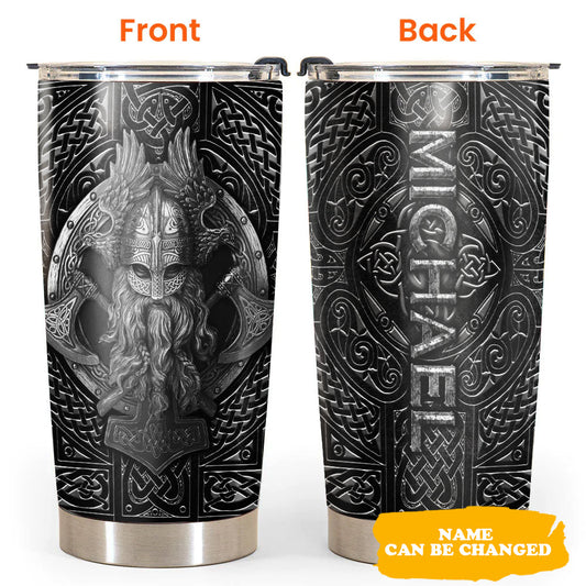 Viking Valhalla Warrior Emblem Personalized 20 Oz Tumbler For Travel And Gifting
