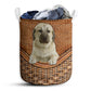 S: 17.72”x13.78” (45x35 cm) Anatolian Shepherd Dog Rattan Teaxture - Laundry Basket - Owls Matrix LTD