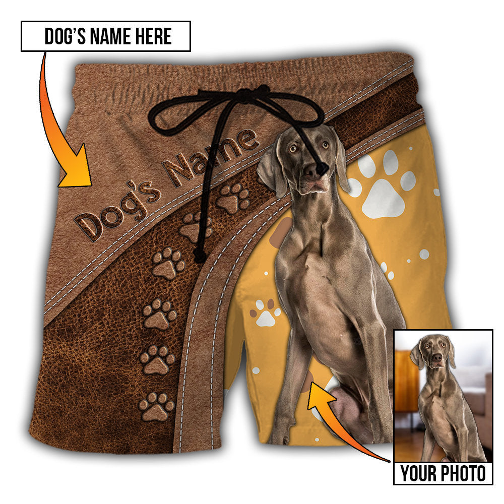 Weimaraner / Adults / S Dog My Lovely Dog Custom Photo Personalized - Beach Short - Owls Matrix LTD