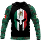 Mexican Coat Of Arms Art – 3D Hoodie