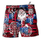 Beach Short / Adults / S Viking Independence Day Compass Vegvisir - Beach Short - Owls Matrix LTD