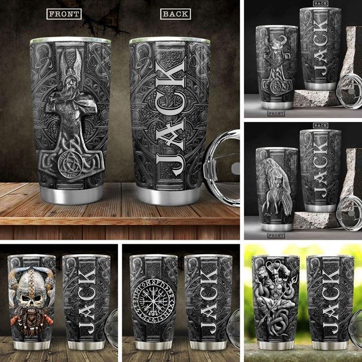 Viking Warrior Personalized 20 Oz Tumbler For Daily Coffee Tea Water Travel And Gift Ideas