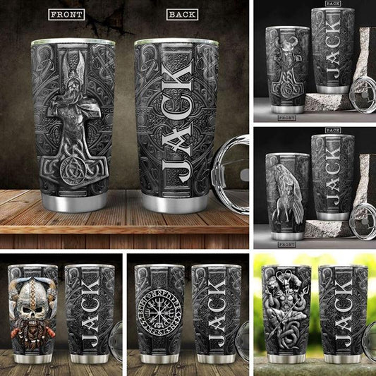 Viking Warrior Personalized 20 Oz Tumbler For Daily Coffee Tea Water Travel And Gift Ideas