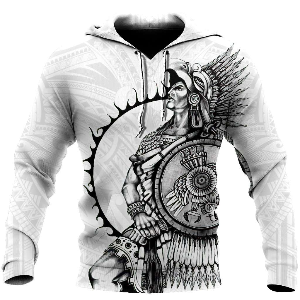 Mexican Aztec Warrior Art - 3D Hoodie