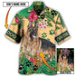 German Shepherd Strong Dog Custom Photo Personalized - Hawaiian Shirt