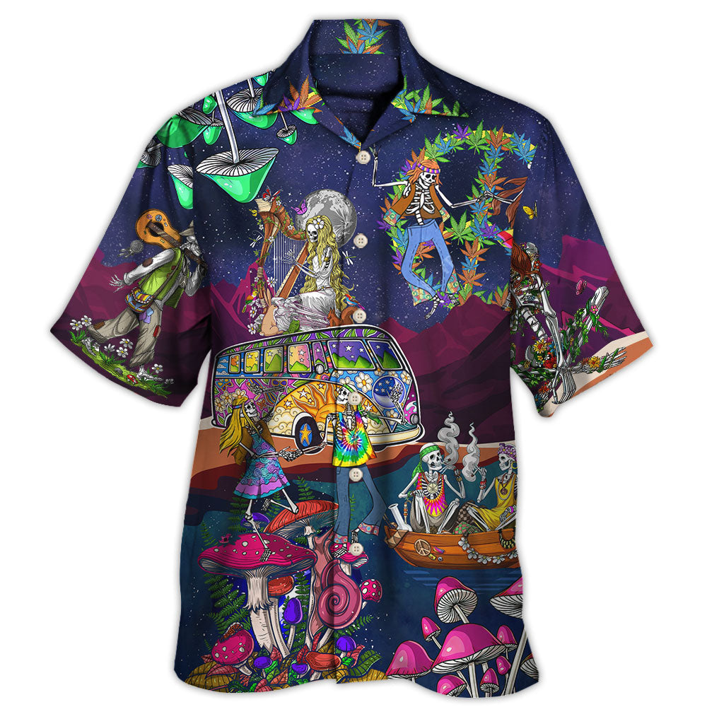 Hippie Skull Couple Limited Edition – Hawaiian Shirt