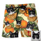 4 / Adults / S Cat Tropical Various Style Custom Photo - Beach Short - Owls Matrix LTD