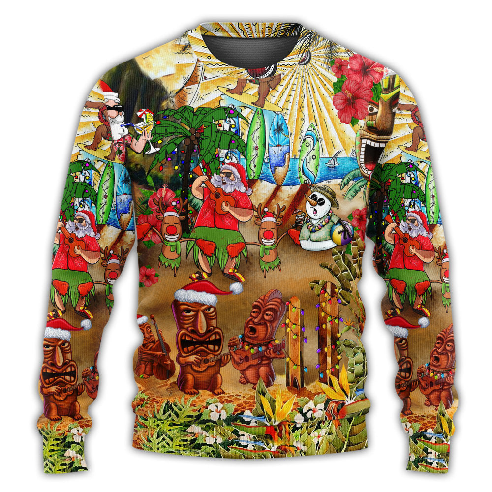 Christmas Mele Kalikimaka Hawaii Style – Sweater - Ugly Christmas Sweater
