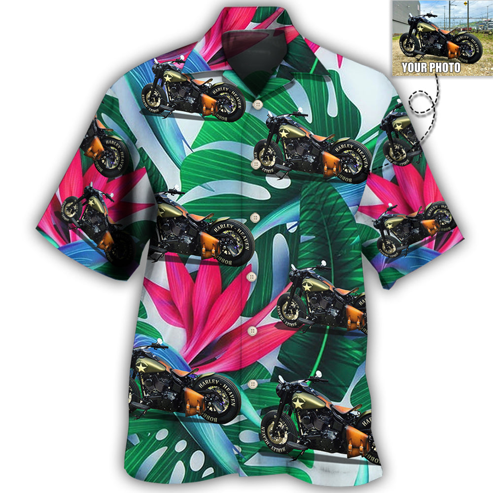 Motorcycle Lover Custom Photo - Hawaiian Shirt