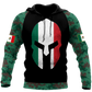 Mexican Coat Of Arms Art - 3D Hoodie
