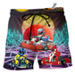 Beach Short / Adults / S Kart Racing To The Universe - Beach Short - Owls Matrix LTD