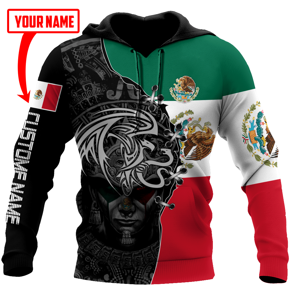 Custom Name Aztec Mexico Art - 3D Hoodie