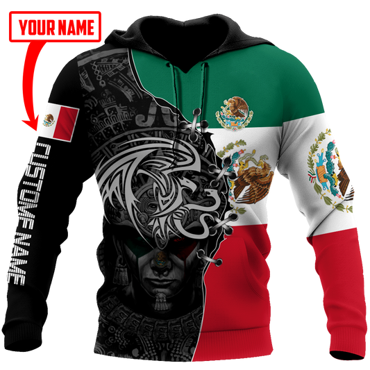 Custom Name Aztec Mexico Art - 3D Hoodie