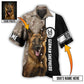 German Shepherd Strong Dog Custom Photo Personalized - Hawaiian Shirt