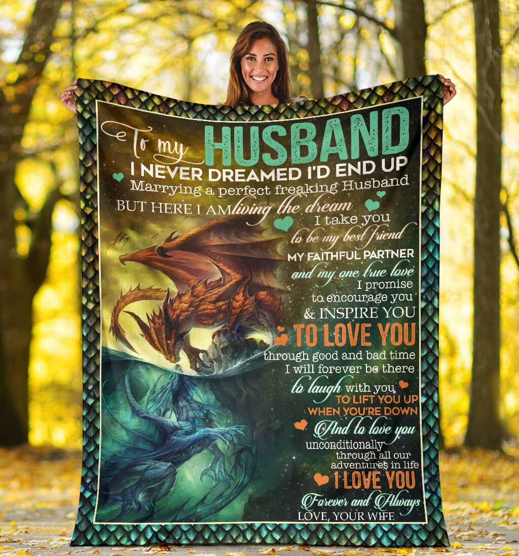 Dragon I Am Living My Dream Flannel Blanket For Cozy Home Lounging And Gifting