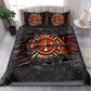 Firefighter Symbol Love Bedding Cover For Firefighter Bedroom Decor