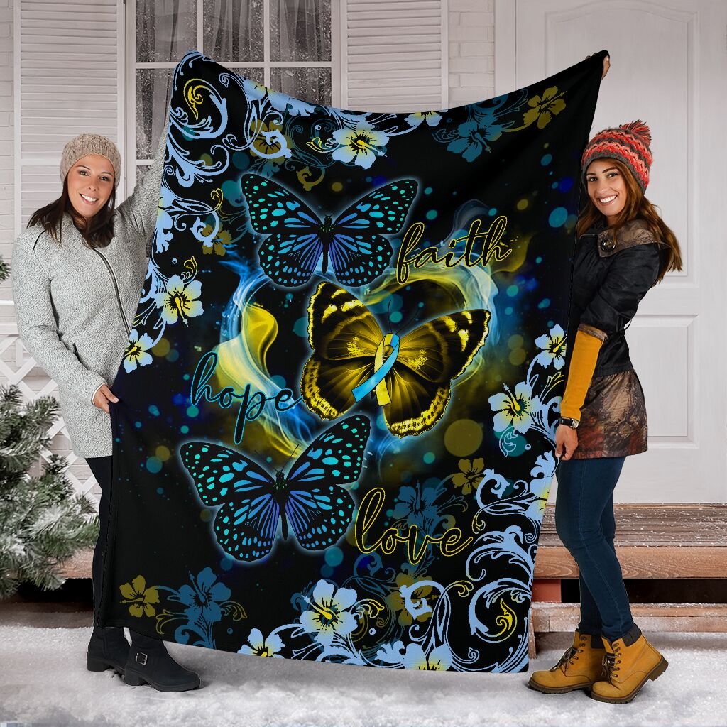 Down Syndrome Awareness Flannel Blanket For Bedroom Couch And Daily Comfort