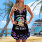 Hippie Peaceful Summer Spirit – Women's Summer Sleeveless V-Neck Camisole Dress