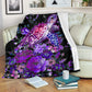 Turtle Purple Turtle Flannel Blanket For Soft Bed Couch And Home Comfort
