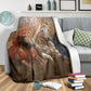 Horse Chase His Dream Flannel Blanket For Relaxing At Home And Travel