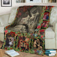 Skull You And Me Christmas Flannel Blanket For Living Room And Bedroom Styling