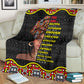 Black Girl God Says You Are African American Strong Flannel Blanket For Living Room And Bedroom Styling