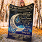 Diabetes Awareness Daughter Butterfly Flannel Blanket For Bed Sofa And Reading Nook Decor