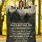 Hunting To My Son Hunting I Can Promise To Love You Flannel Blanket For Cozy Home Lounging And Gifting