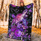 Turtle Purple Turtle Flannel Blanket For Bed Sofa And Reading Nook Decor