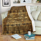 Ethnic Love Beautiful Life Flannel Blanket For Warm Home Decor And Relaxation