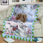 Owl Christmas Snow Flannel Blanket For Living Room And Bedroom Styling