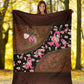 Breast Cancer Awareness Strength And Hope Message Flannel Blanket For Cozy Home Lounging And Gifting