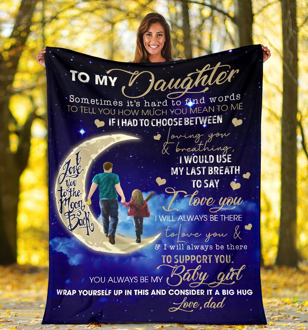 Family Dad To My Daughter Flannel Blanket For Cozy Home Lounging And Gifting