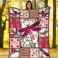Breast Cancer Awareness Dragonfly Flannel Blanket For Cozy Home Lounging And Gifting