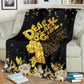 Black Girl Dear Black Girl Faux Glitter Print African American Flannel Blanket For Living Room And Bedroom Styling
