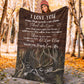 Hunting Deer Couple Love Gift Flannel Blanket For Bed Sofa And Reading Nook Decor