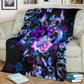 Mental Health Awareness Rose Butterfly Flannel Blanket For Living Room And Bedroom Styling