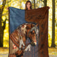 Horse Lovers Horse Pattern Flannel Blanket For Cozy Home Lounging And Gifting
