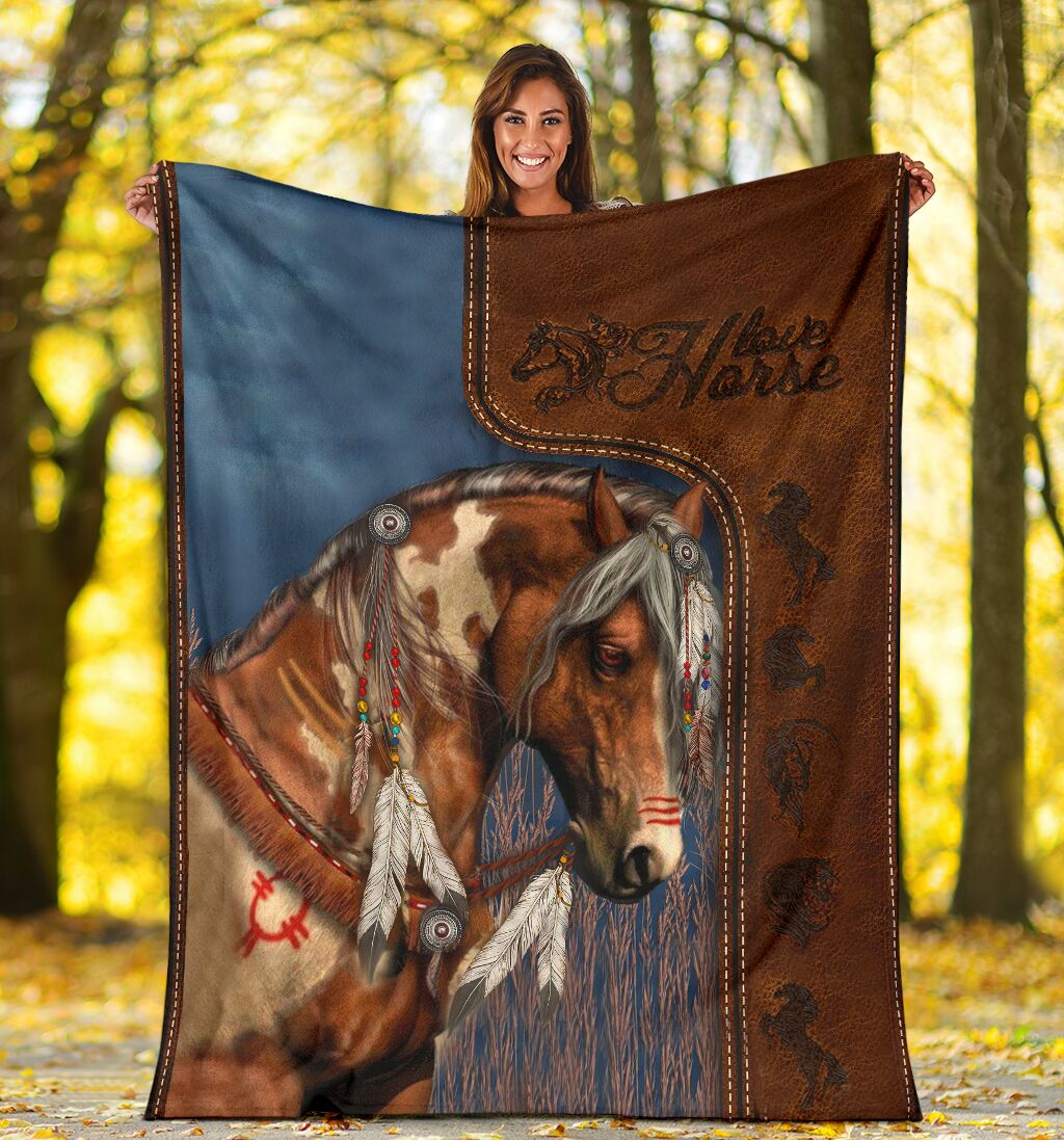 Horse Lovers Horse Pattern Flannel Blanket For Cozy Home Lounging And Gifting